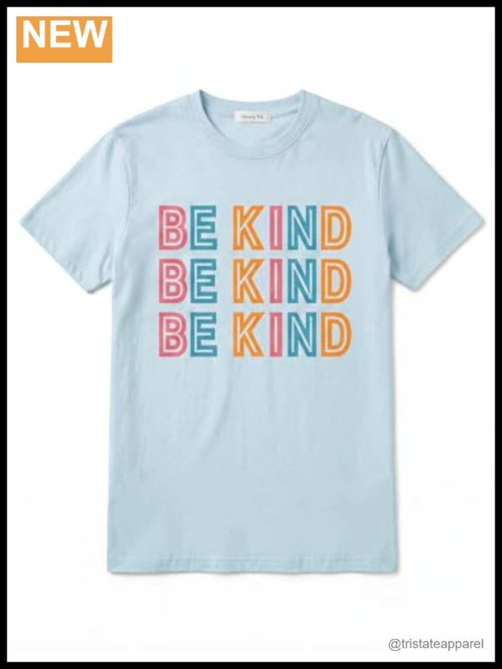 Be Kind Short Sleeve Crew Neck Graphic Tee Loose Fit Casual T-Shirt